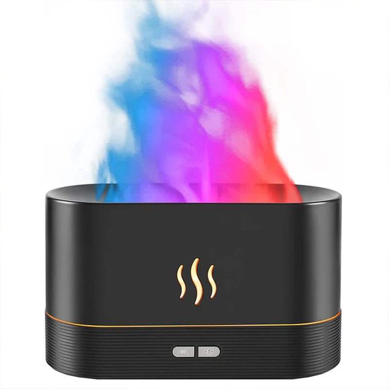 Professional title: "2023 New Flame Air Humidifier USB Aroma Diffuser with Essential Oil Diffusers for Home, Living Room, and Office"